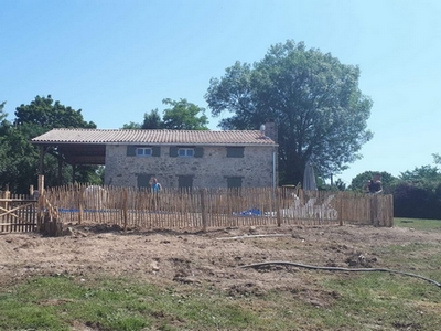 Clôture de Gironde ou ganivelle / Photo 1 - Vue avant travaux
